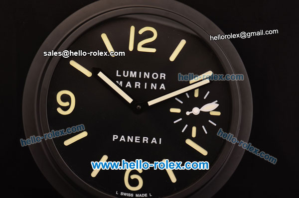 Panerai Luminor Marina Quartz Wall Clock PVD Case - Click Image to Close